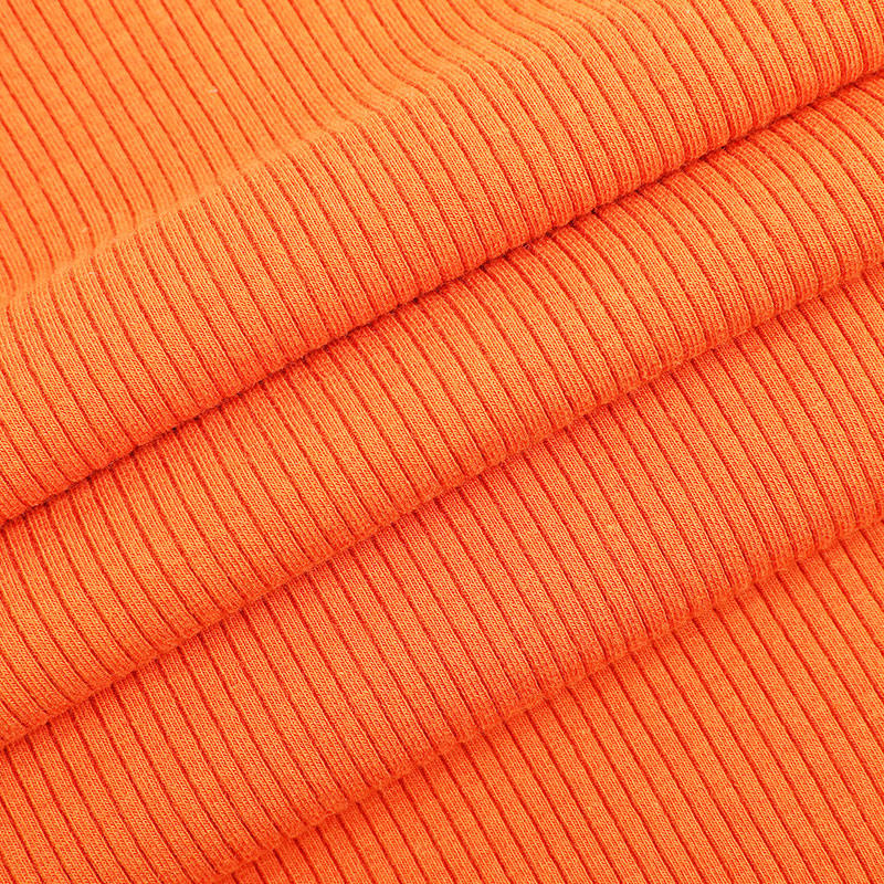 32s C/R + 40D malha canelada de spandex listrada totalmente folheada